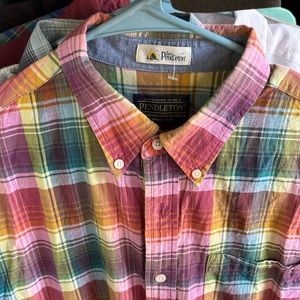 Colorful Pendleton men’s shirt